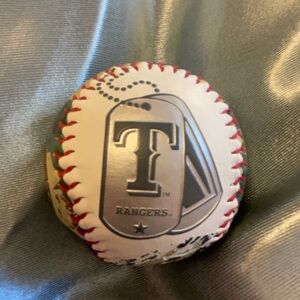 Rawlings White and Red Baseball with Silver Logo